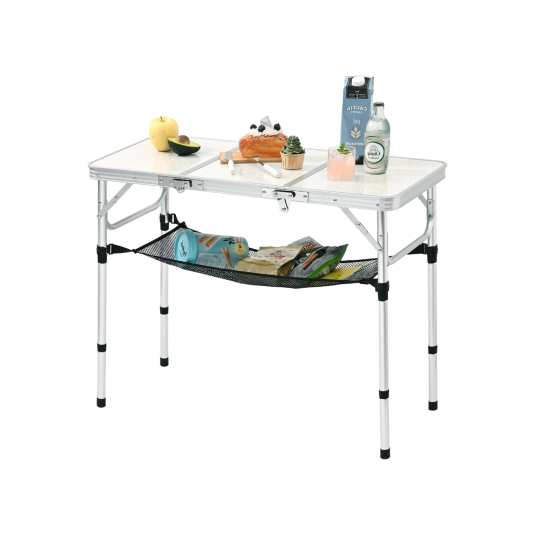 Mesa Plegable para Camping con - Camping Cooking Table With Storage reseña y precio
