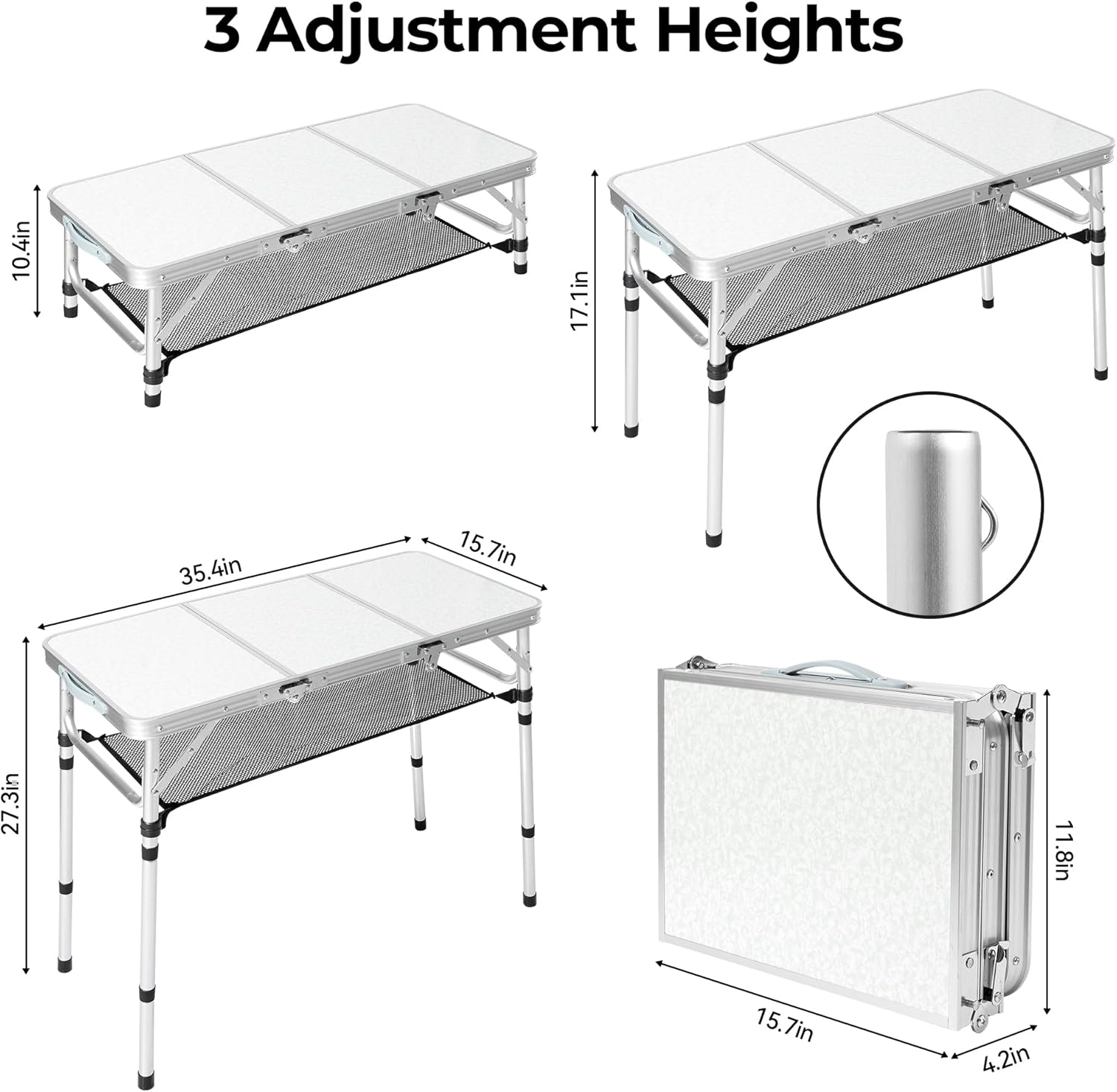 Mesa Plegable para Camping con - Camping Cooking Table With Storage reseña y precio