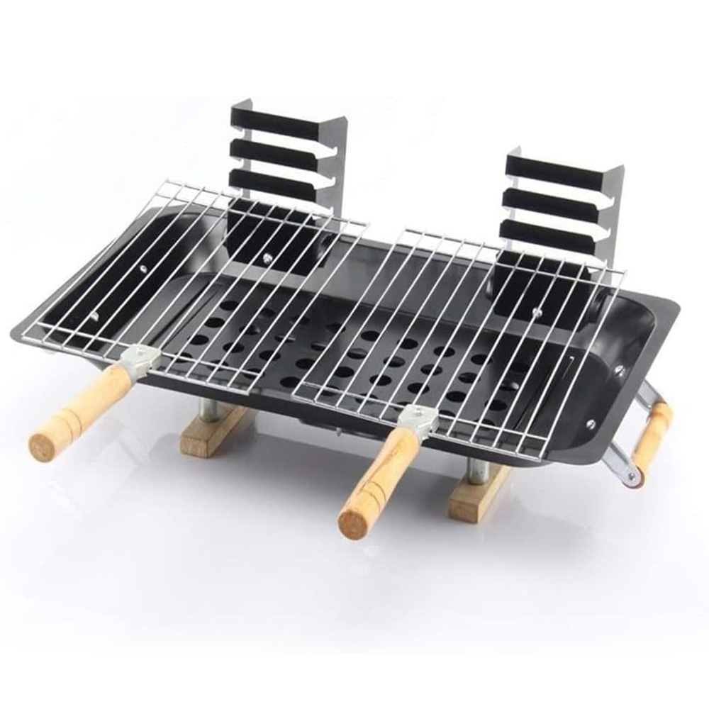 Parrilla de Kebab de hierro mo - Camp Grill Portable Folding reseña y precio
