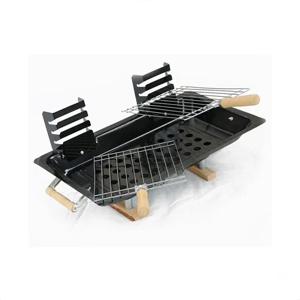 Parrilla de Kebab de hierro mo - Camp Grill Portable Folding reseña y precio