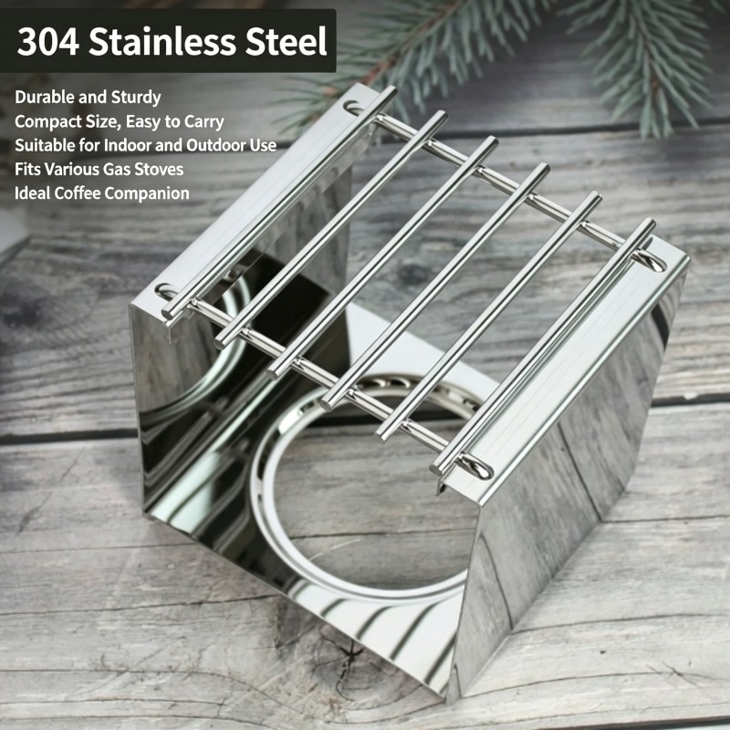 Soporte Cuadrado de Acero Inox - Camping Cooking Appliances reseña y precio