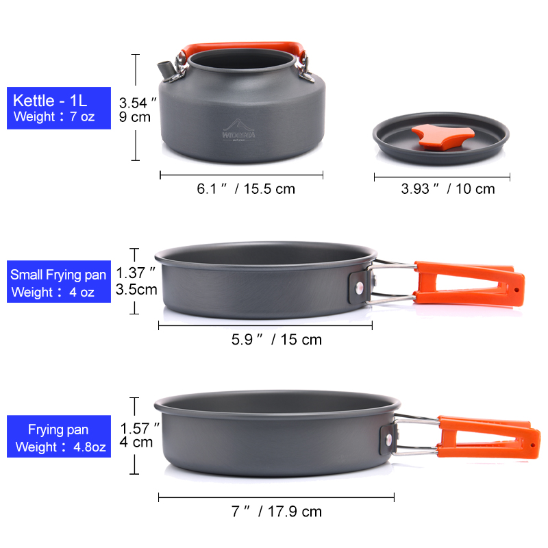 Widesea-Juego de utensilios de - Camping Cooking Rice reseña y precio