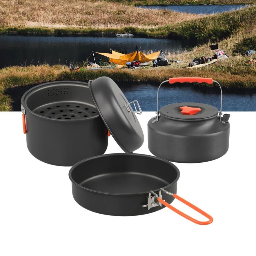 Juego de utensilios de cocina  - Camping Cooking Pan reseña y precio