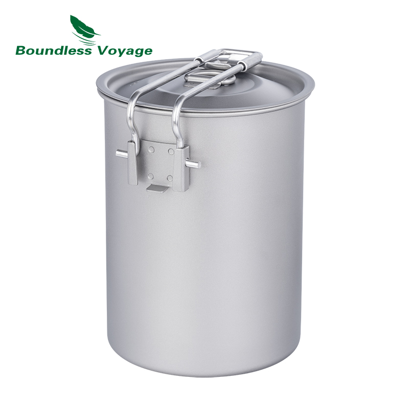 Boundless Voyage-olla de titan - Camping Cooking Pot With Lid reseña y precio