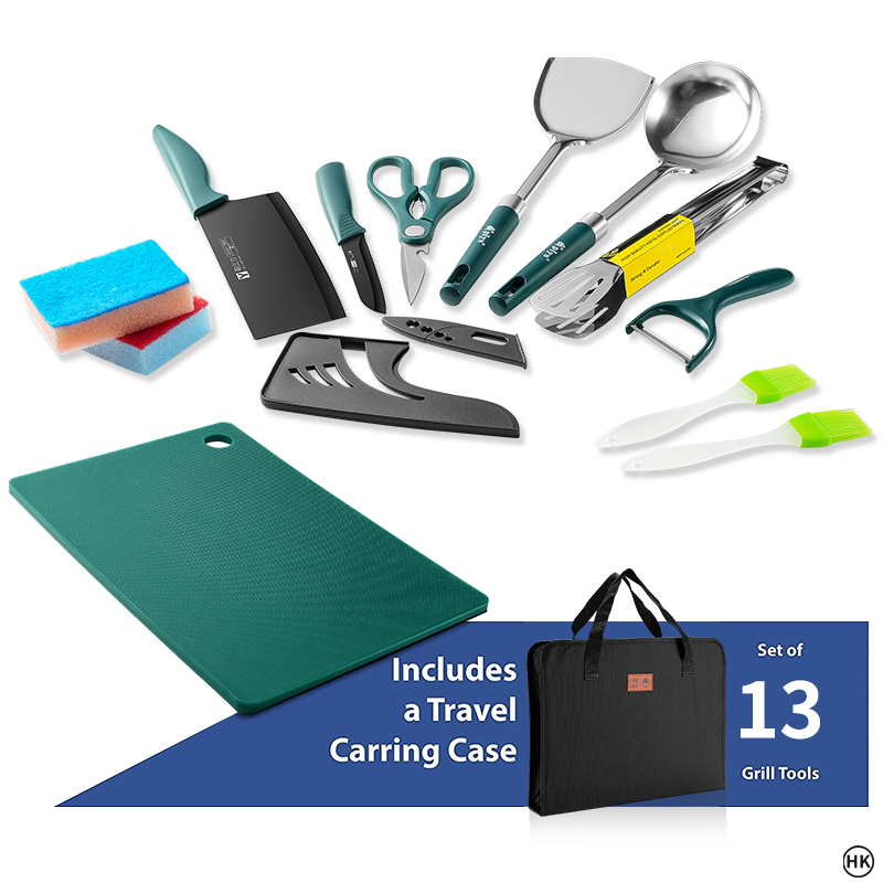 Juego de cocina para acampada, - Camping Cooking Essentials reseña y precio