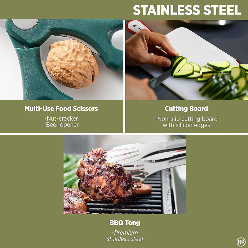 Juego de cocina para acampada, - Camping Cooking Essentials reseña y precio