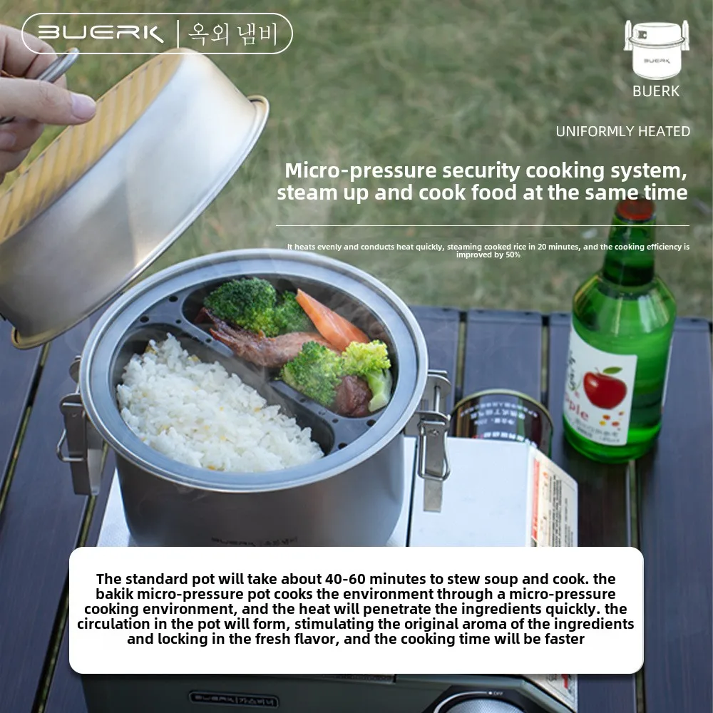 Olla multifuncional para cocin - Camping Cooking Rice reseña y precio