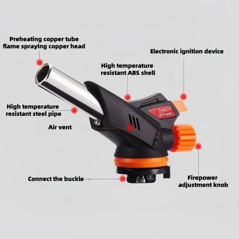 Antorcha de gas butano para co - Camping Cooking Torch reseña y precio