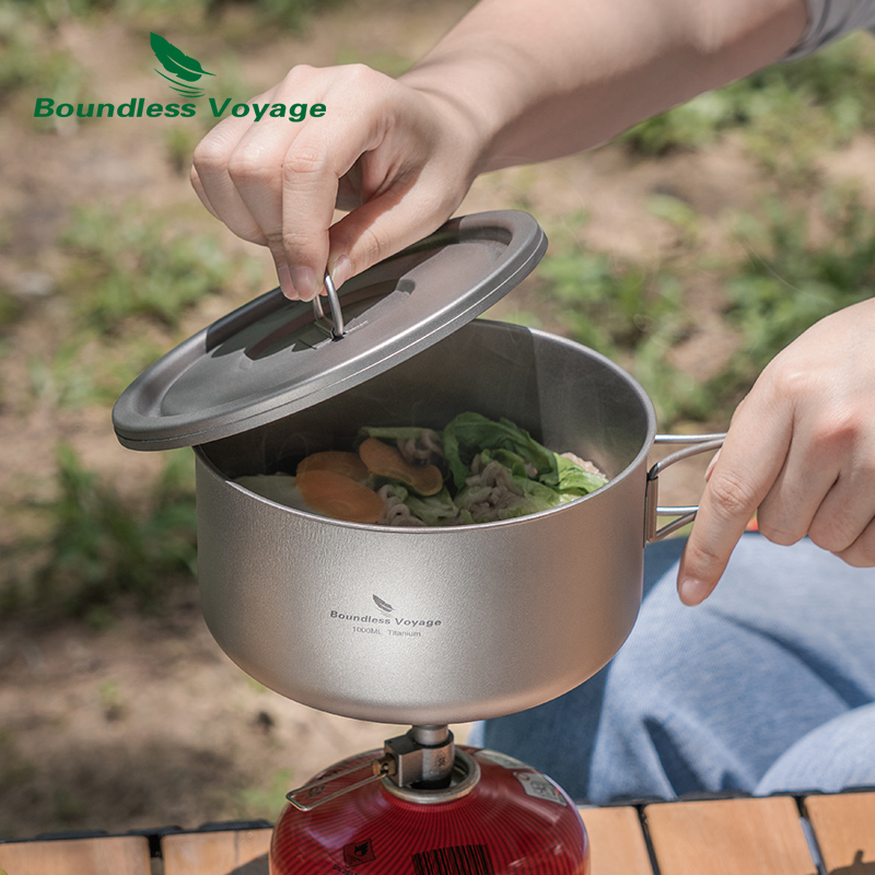 Olla de Camping de titanio Bou - Camping Cooking Appliances reseña y precio