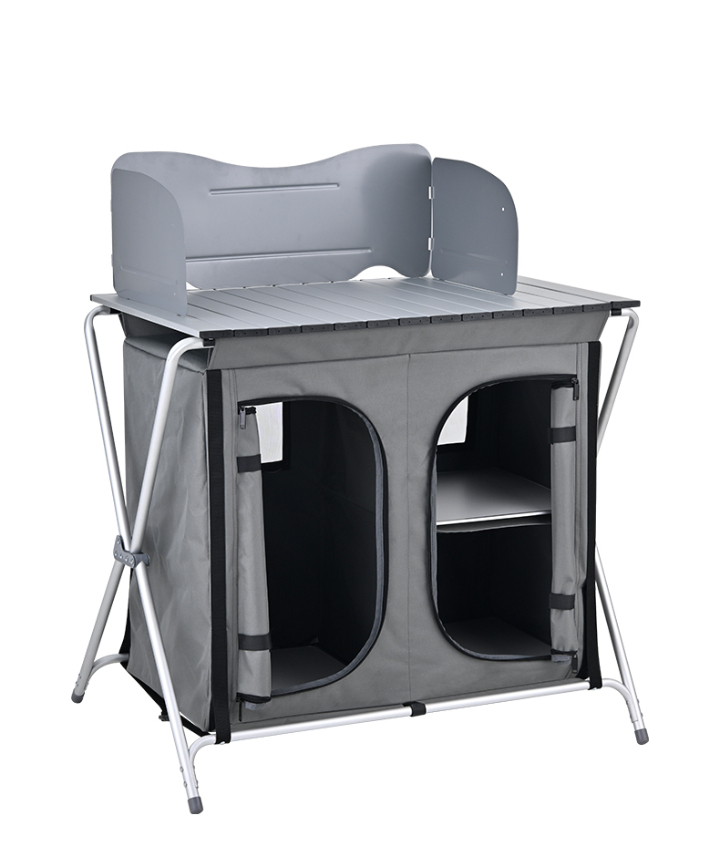 Mesa de Cocina Plegable de Alu - Camping Cooking Table With Storage reseña y precio