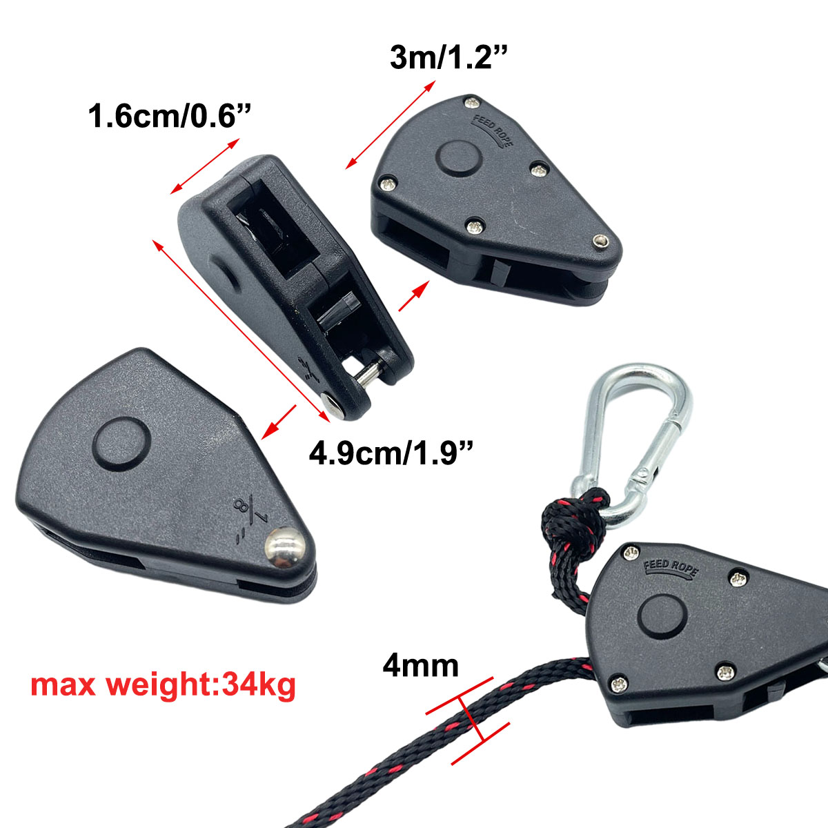 Tendedero de cuerda de amarre  - Camping Cooking Hanger reseña y precio