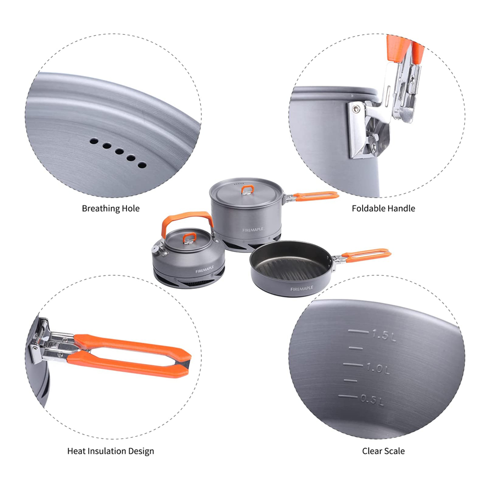 Fire Maple utensilios Camping  - Camping Cooking Rice reseña y precio