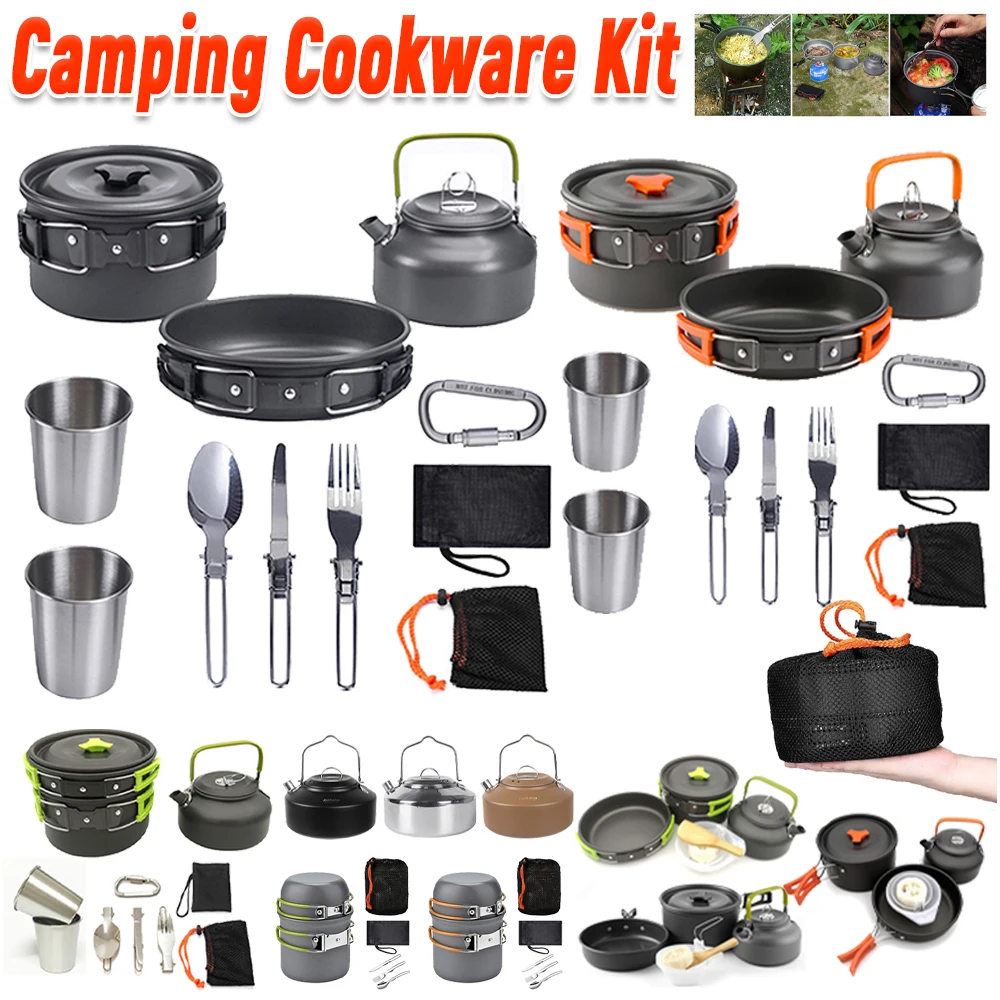 Kit de utensilios de cocina pa - Camping Cooking Pan reseña y precio