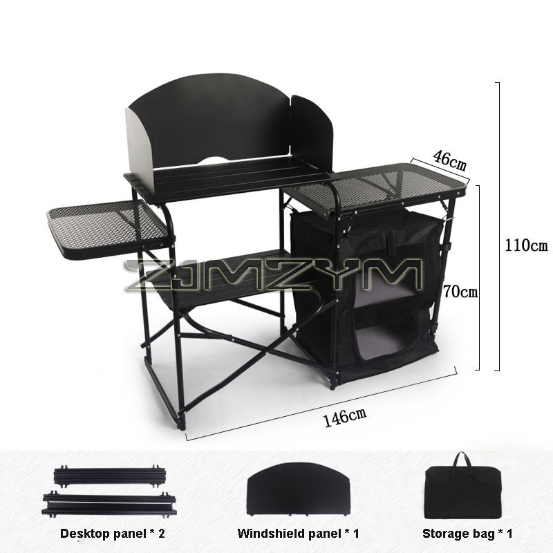 Mesa Plegable para Acampar al  - Camping Cooking Table With Storage reseña y precio