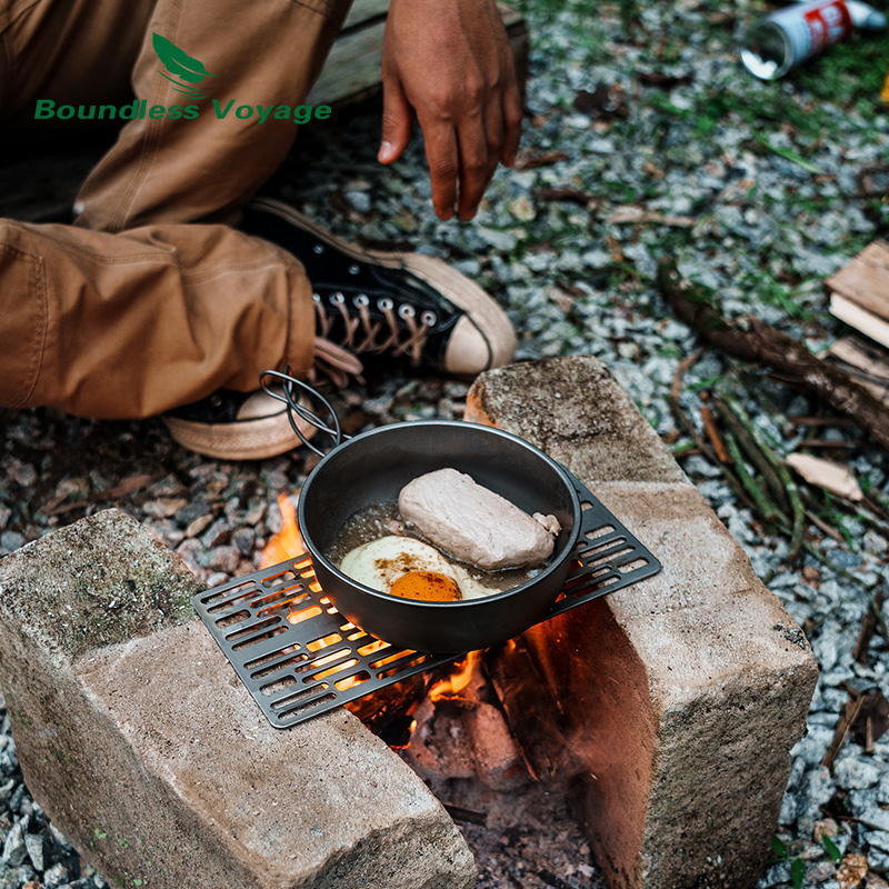 Placa para parrilla de barbaco - Camping Cooking Pan reseña y precio