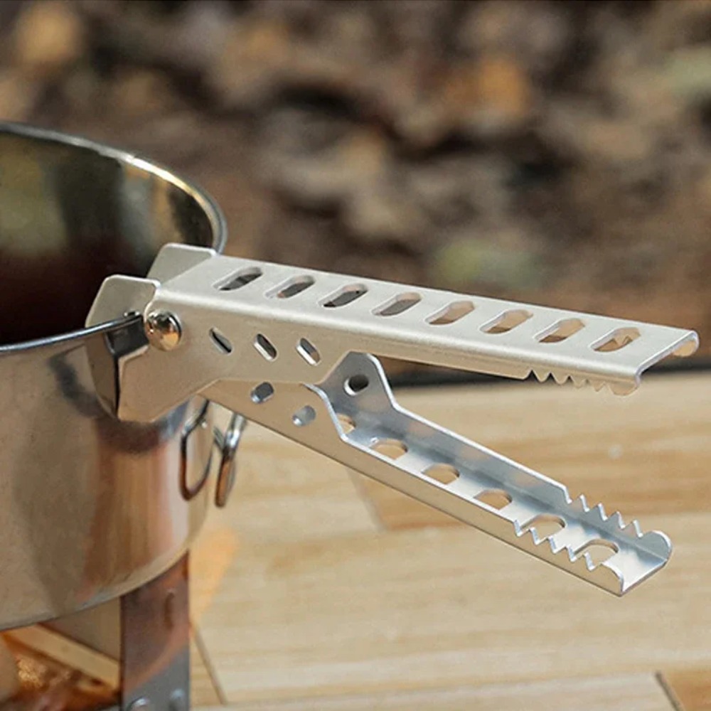 Clip de aleación de aluminio a - Camping Cooking Wok reseña y precio