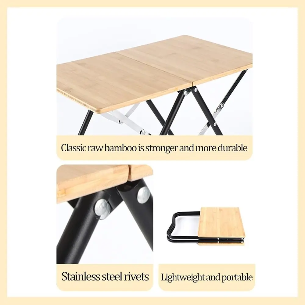 Mesa Plegable Portátil de Bamb - Camp Grill Portable Folding reseña y precio