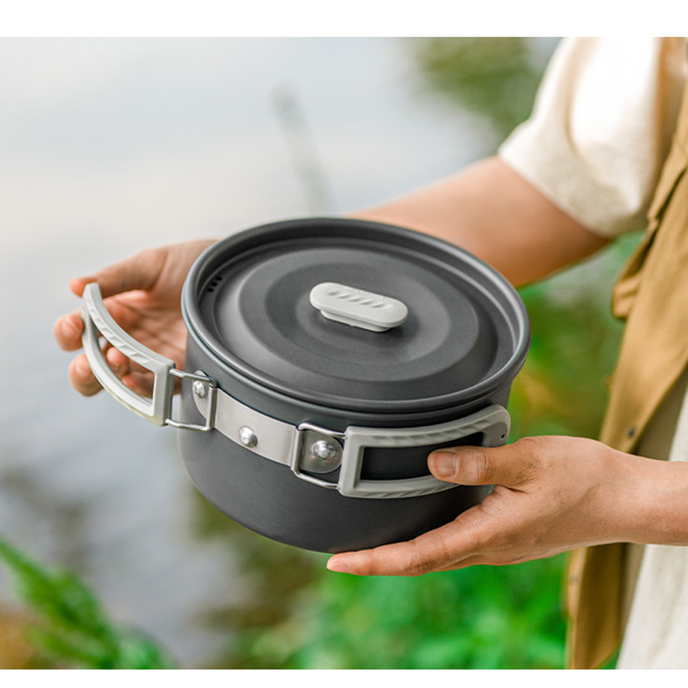 Naturehike-Juego de ollas al a - Camping Cooking Pan reseña y precio