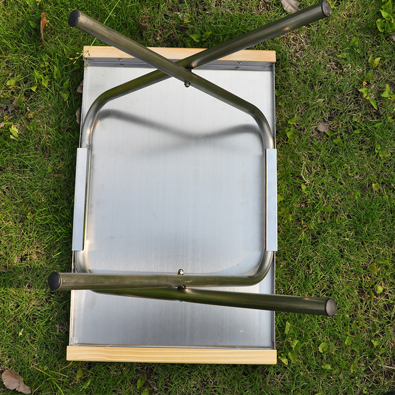 Mesa Portátil de Acero Inoxida - Camping Cooking Table With Storage reseña y precio