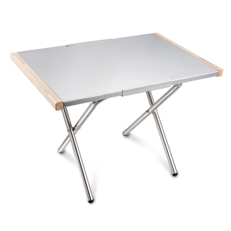 Mesa Portátil de Acero Inoxida - Camping Cooking Table With Storage reseña y precio