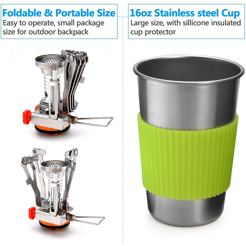 Kit de utensilios de cocina pa - Camping Cooking Essentials reseña y precio